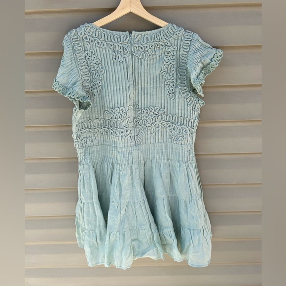 NWT SEA NEW YORK Frida mint green lined Flutter V-Neck Mini Dress M - Picture 12 of 12